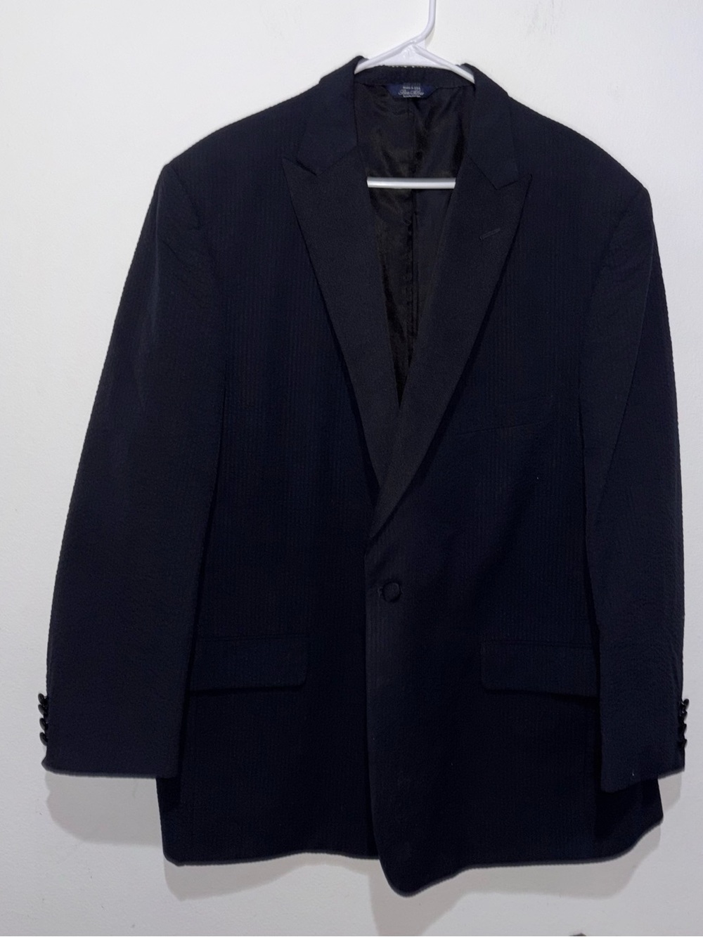 BEN SILVER Solbiati Seersucker Tuxedo Sport Coat 52R